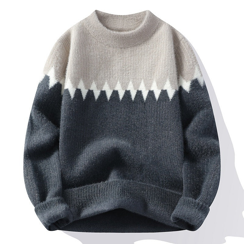 New Autumn And Winter Round Neck Men's Knitwear