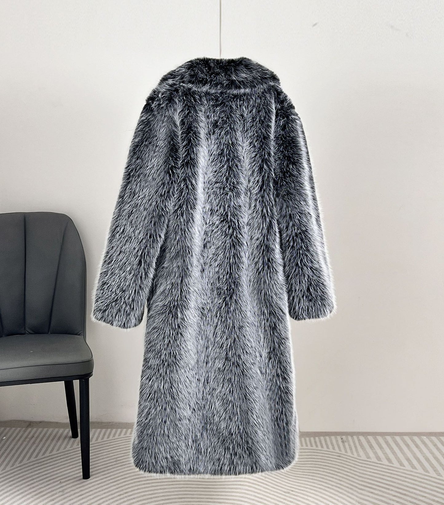 Winter Extended Imitation Fur Coat Overcoat