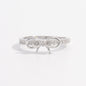 925 Sterling Silver Inlaid Zircon Bow Ring