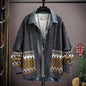 Men's Clothing Fashion Polo Collar Sweater Cardigan Coat