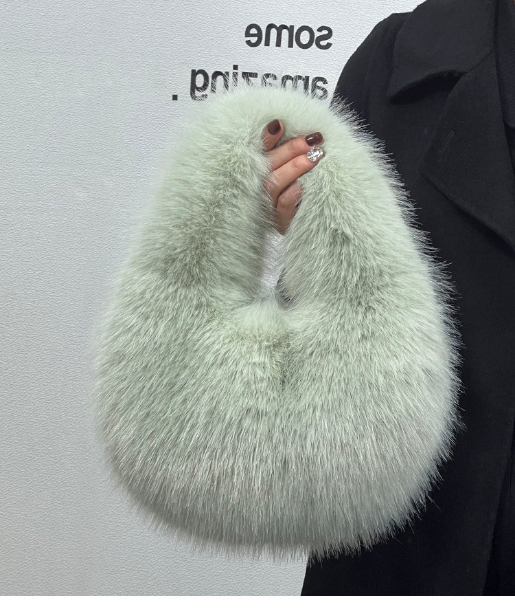 Portable Fur Bag Fall Winter Popular High-grade Niche