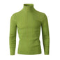 Men's Sweater Casual Retro Twisted Flower Turtleneck Knitting