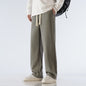 Loose Casual Men's Draping Wide Leg Sports Straight Trousers