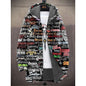 Fashion Digital Printing Fleece Padded Coat Jacket