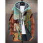 Fashion Digital Printing Fleece Padded Coat Jacket