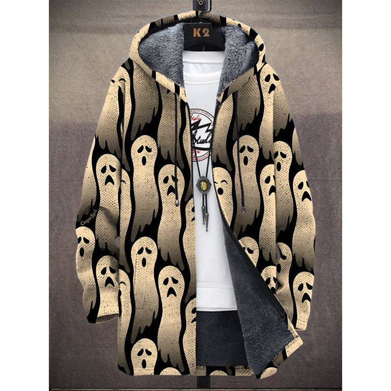 Fashion Digital Printing Fleece Padded Coat Jacket