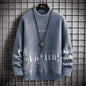 Men's Winter Thickened Half High Collar Warm Sweater