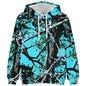 European And American Autumn And Winter Leaf Pattern Drop Shoulder Hooded Sweater