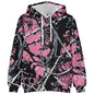 European And American Autumn And Winter Leaf Pattern Drop Shoulder Hooded Sweater