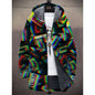 Fashion Digital Printing Fleece Padded Coat Jacket