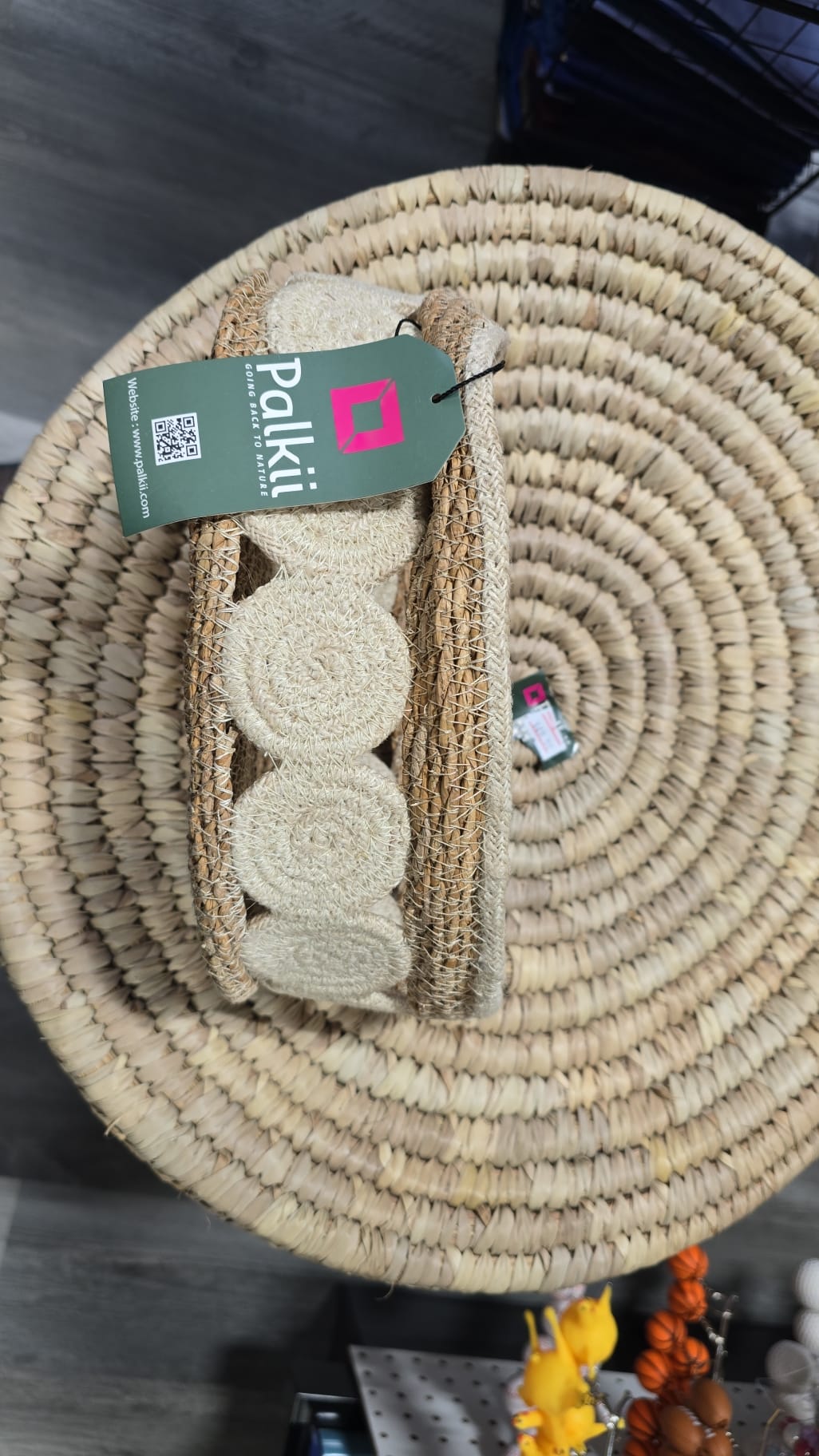 Oval Handcrafted Jute Basket – 10" x 7" x 4"