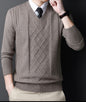 Chicken Collar Pullover Knitting Bottoming Shirt Men's Casual Sweater