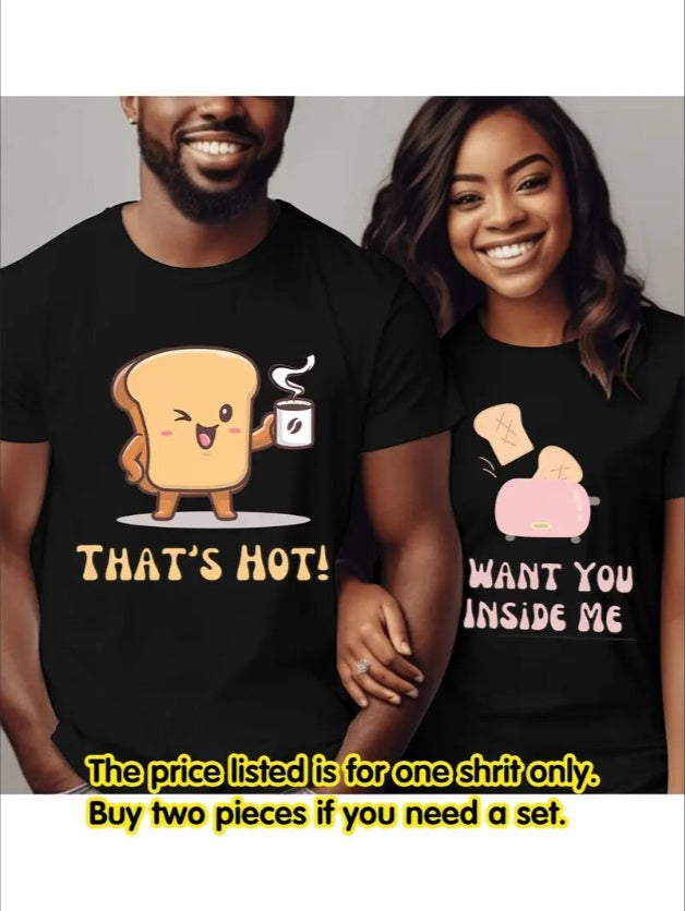 Love Valentine'S Day T-Shirt,   Couple T-Shirt, Couple Christmas, Fashion Casual T-Shirt, Short-Sleeved T-Shirt