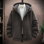 Fleece Coat Men's Winter Cotton Dress Lambswool Jacket