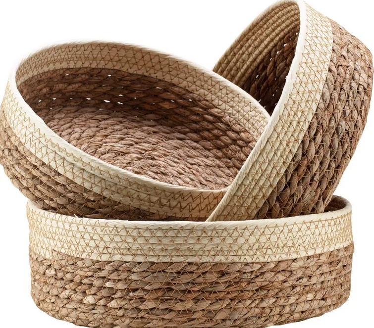 Vine woven storage basket storage boxes & bins seagrass basket