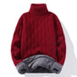 High Neck Velvet Thickening Thermal Sweater