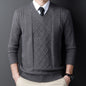 Chicken Collar Pullover Knitting Bottoming Shirt Men's Casual Sweater