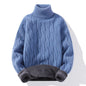 High Neck Velvet Thickening Thermal Sweater