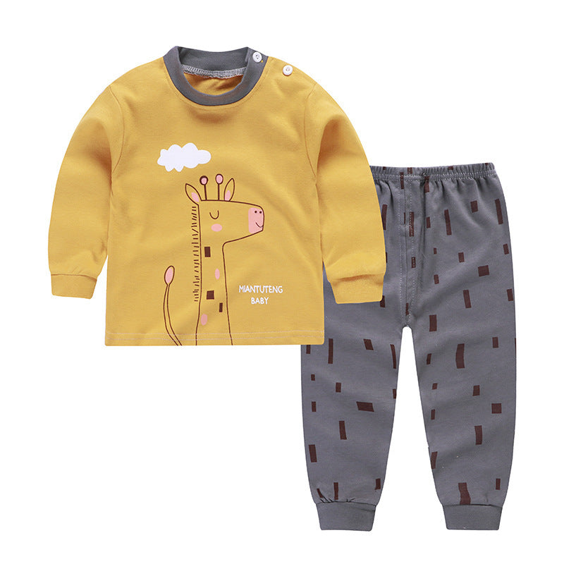 Autumn And Winter Pajamas, Baby Autumn Clothes, Long Trousers, Girls' Home Clothes, Long Sleeves