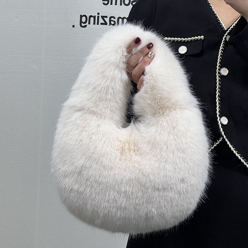 Portable Fur Bag Fall Winter Popular High-grade Niche