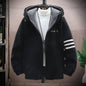 Fleece Coat Men's Winter Cotton Dress Lambswool Jacket