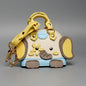 Little Elephant Donkey Home Pendant Small Bag Cute Bag Charm Lipstick Headset Car Keychain Bag