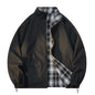 Reversible Jacket Coat Men's Autumn Japanese Loose Casual Stand Collar