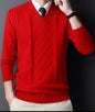 Chicken Collar Pullover Knitting Bottoming Shirt Men's Casual Sweater