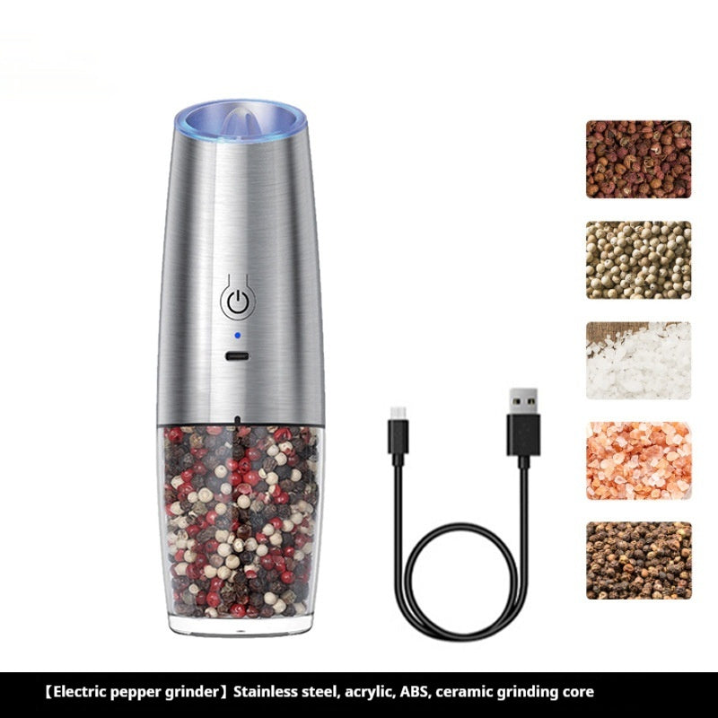 Gravity Sensing Electric Pepper Mill Household