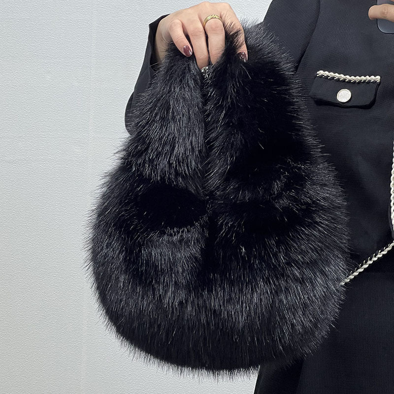 Portable Fur Bag Fall Winter Popular High-grade Niche