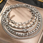 Retro Thick Chain Personalized Bracelet Mix And Match Open-ended Bracelet Bracelet Twin Style Suit