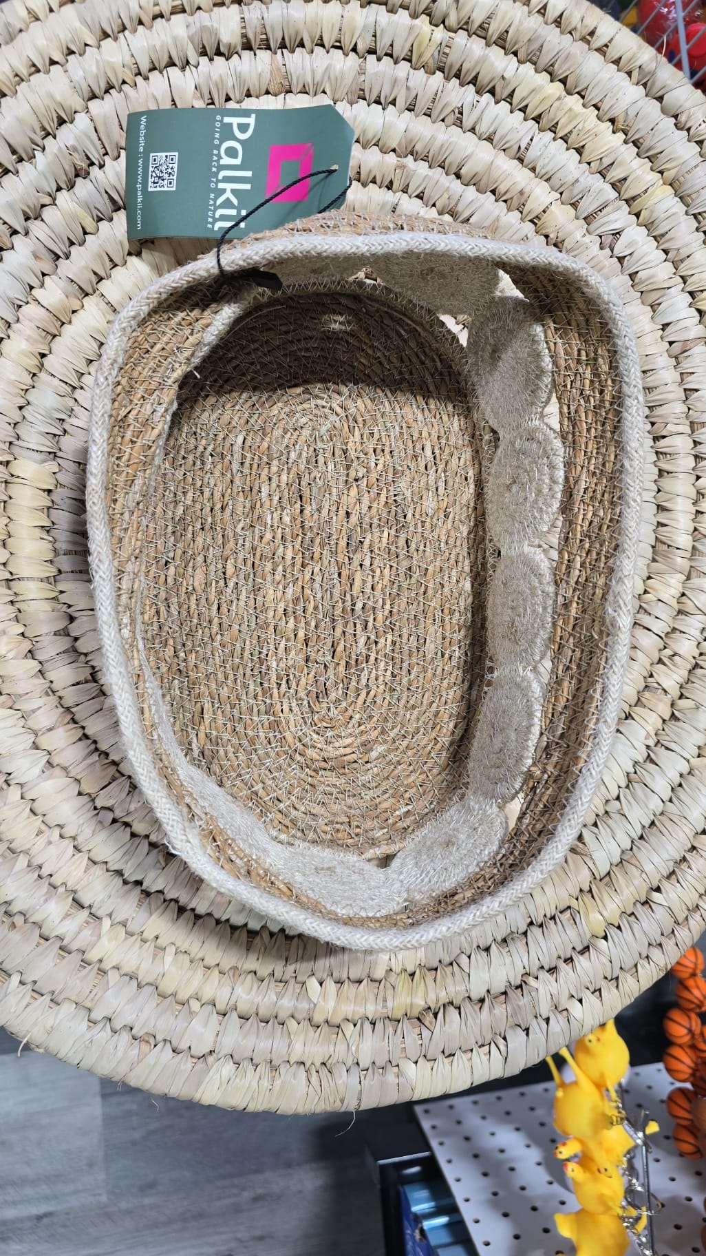 Oval Handcrafted Jute Basket – 10" x 7" x 4"