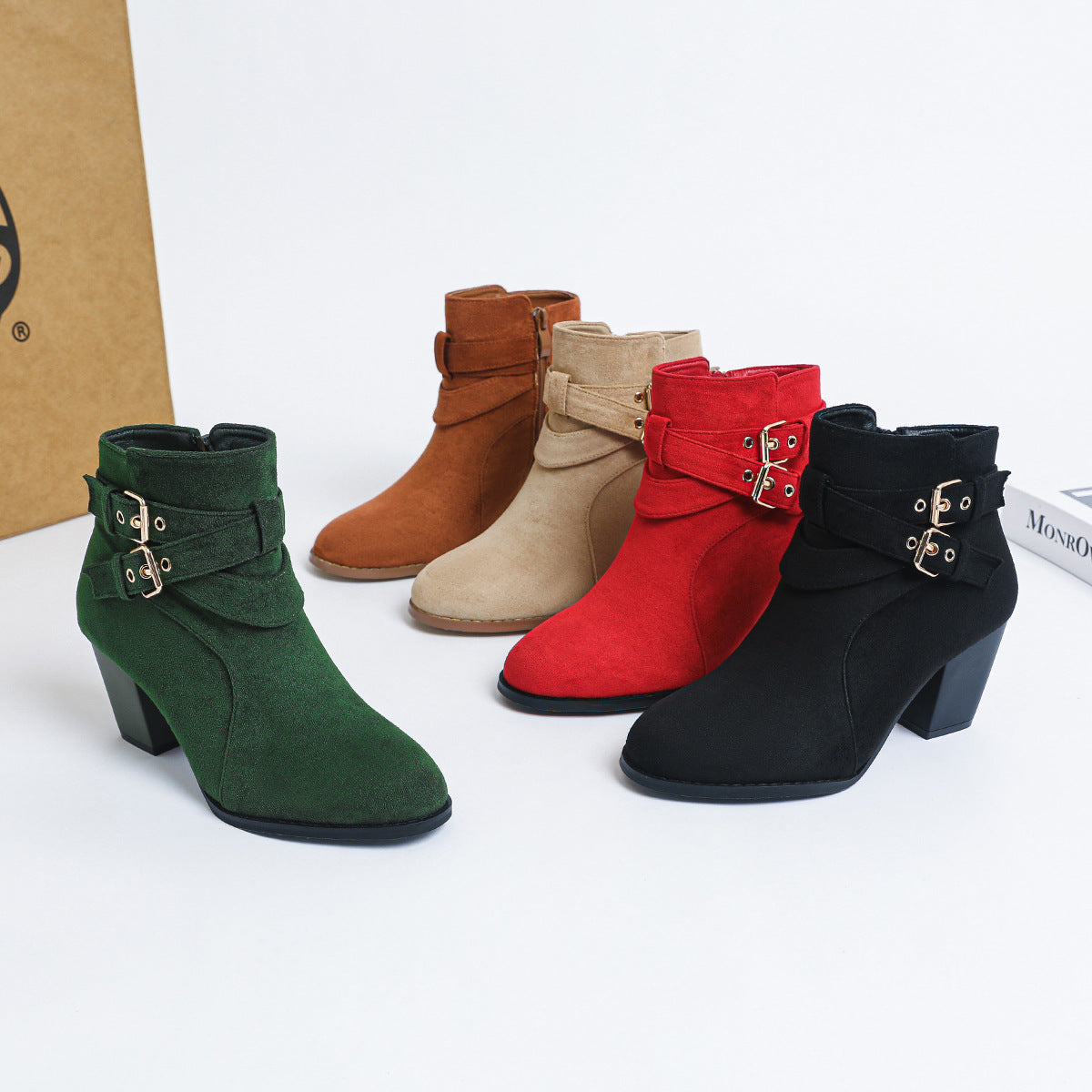 Women's Ankle Boots New Fashion Ankle Boots Comfortable Suede