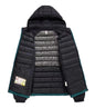 Men's Fleece-lined Thick Hooded Rib Cotton-padded Jacket