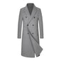 Woolen Coat Trench Coat Double Breasted Long Below The Knee