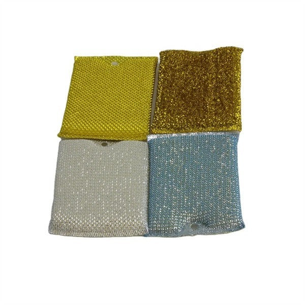 Elegant Four-piece Gold And Silver Rags - Elevate Your Kitchen Cleanliness In Style