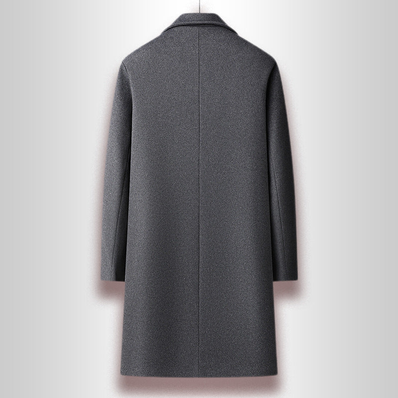 Men's Woolen Coat Business Casual Long