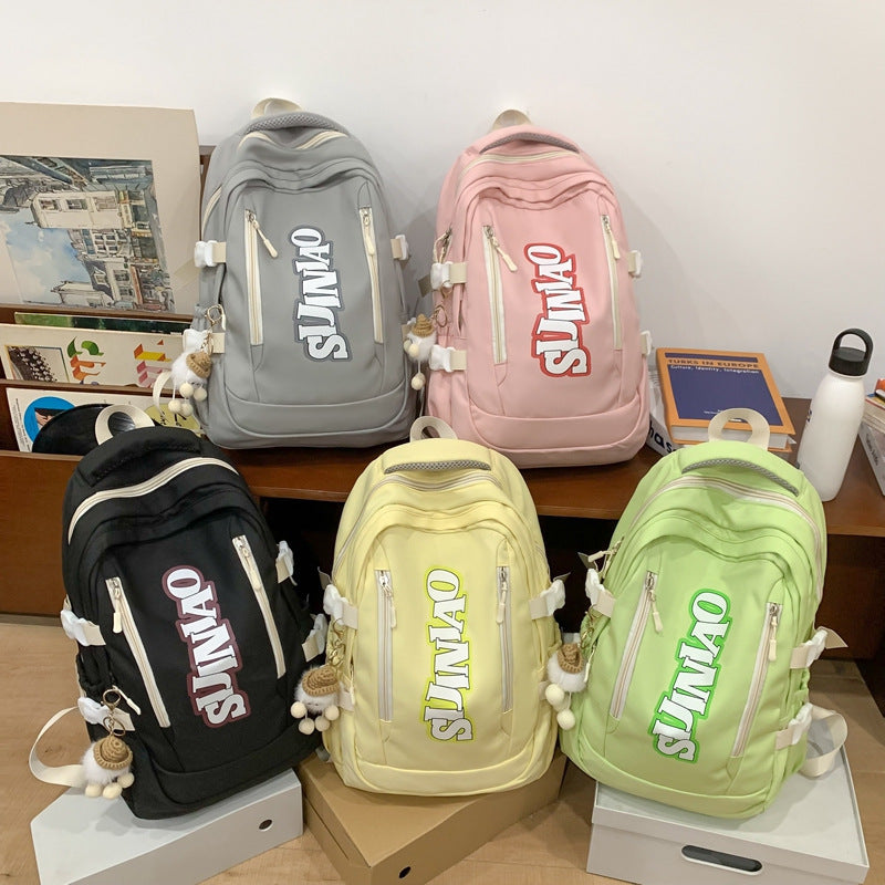 High School Student Lightweight Waterproof Backpack