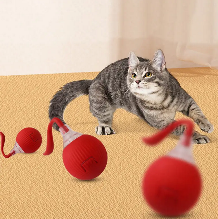 Smart Rechargeable Cat Toy Ball – Automatic Teasing & Pet-Friendly Design