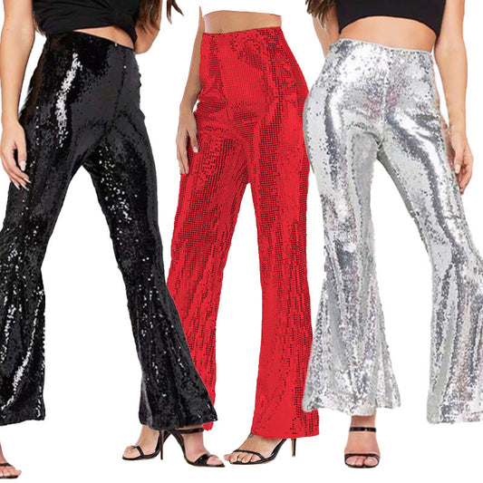 Ladies Sexy Nightclub Sequin Slacks