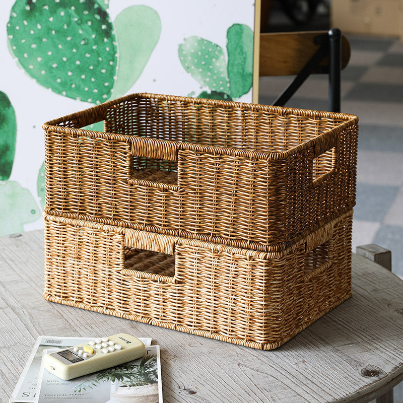 Storage Basket Home Finishing Rattan Basket