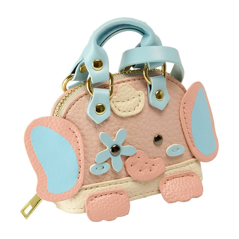 Little Elephant Donkey Home Pendant Small Bag Cute Bag Charm Lipstick Headset Car Keychain Bag