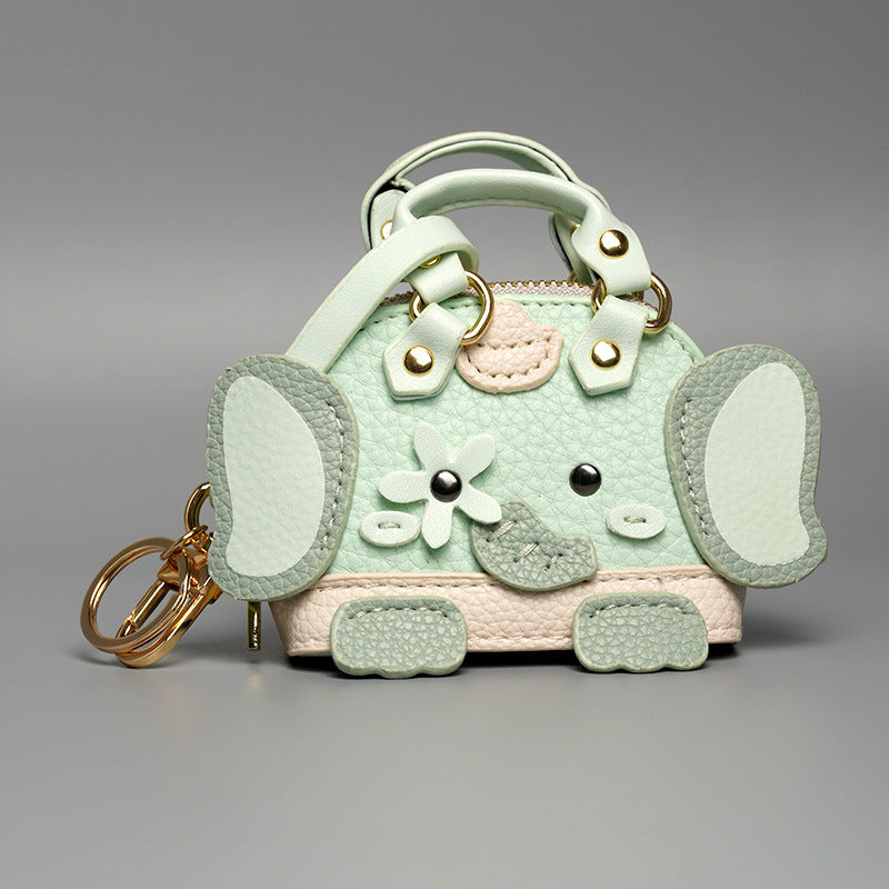 Little Elephant Donkey Home Pendant Small Bag Cute Bag Charm Lipstick Headset Car Keychain Bag