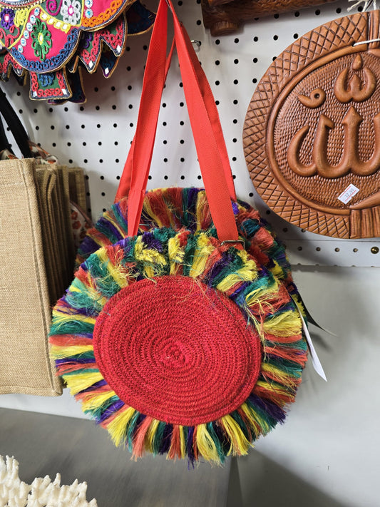 Handwoven Jute Circle Bag